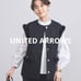 UNITED ARROWS Fancy Tweed No-Collar Vest 36 Gold Buttons