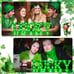 8.5In Lucky St Patrick's Day Decorations, Holiday Decor - 5 LED Light