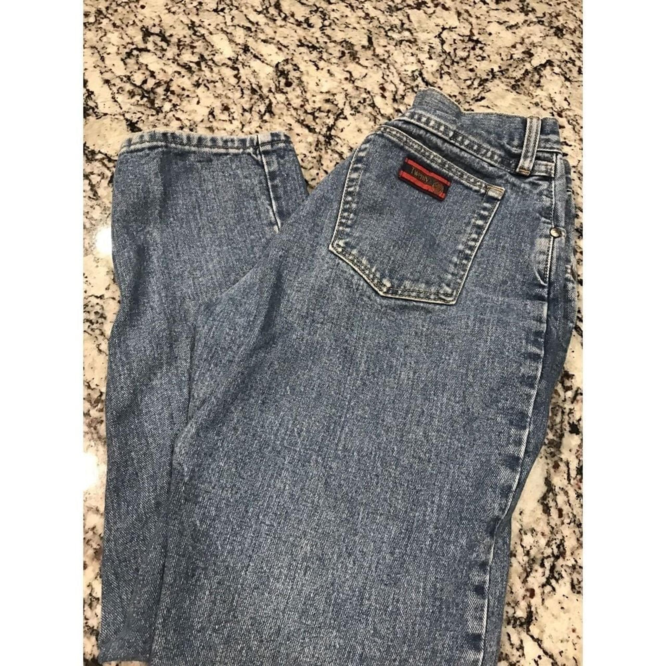20X Blue Jeans Womens 11/12 High Waisted Medium Blue Straight Leg - Wrangler