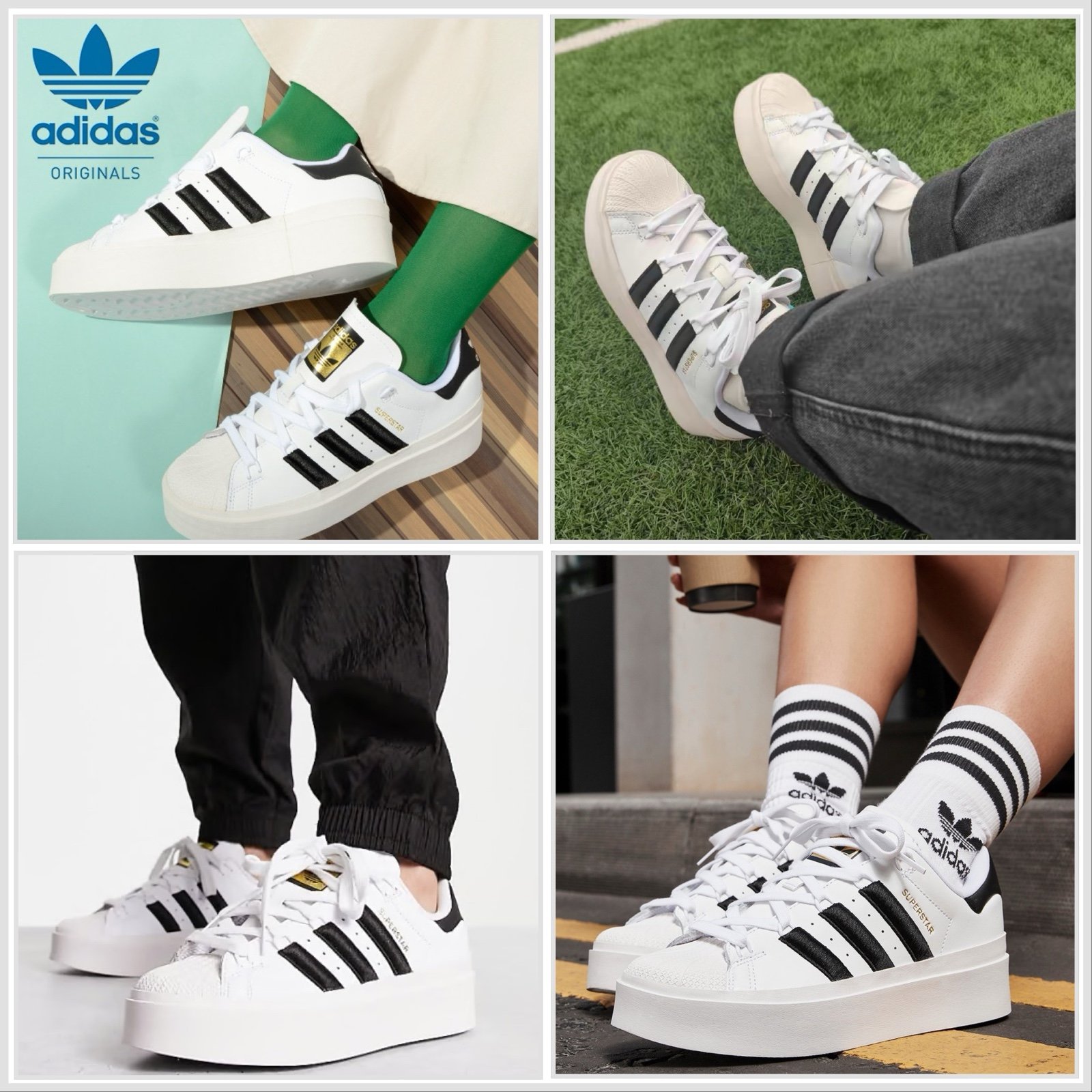 Adidas Women’s Superstar Bonega “Wht/Blk” Casual Shoes Sz 8.5
