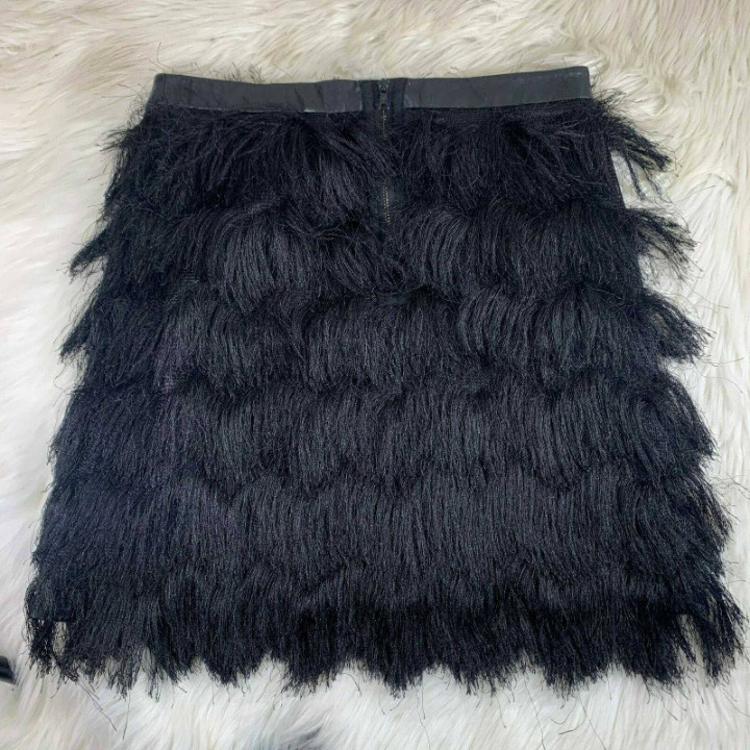 Sam Edelman Black Fringe Tassel Tiered F