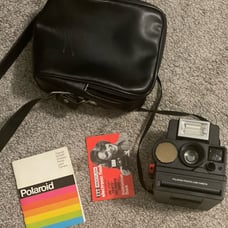 vintage Polaroid camera