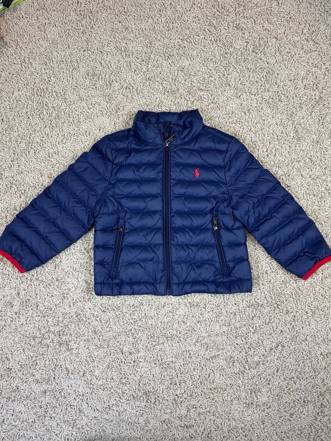 POLO Ralph Lauren navy quilted puffer jacket sz 2T