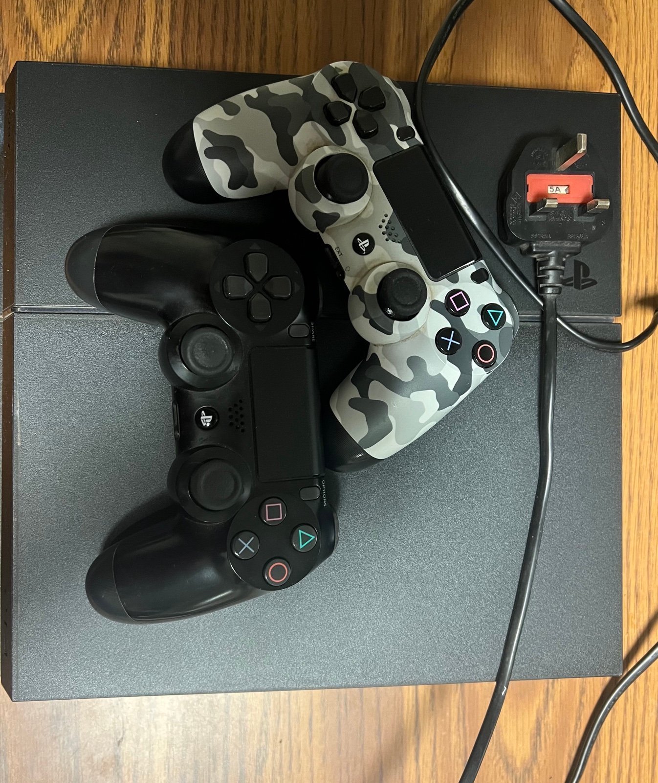 PS4 with 2 Original Controllers and Cables