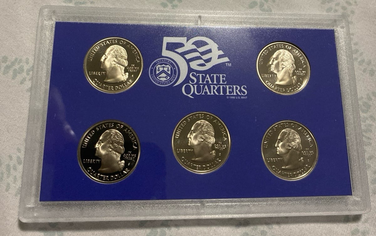 2004 Quarters States Clad Proof Set Of 5
