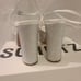 Schutz Women's White Keefa Crystal Satin & Leather Sandal Sz 11