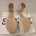 Schutz Women's White Keefa Crystal Satin & Leather Sandal Sz 11