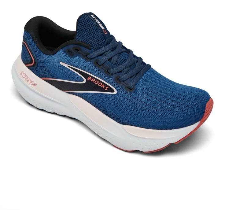 Brooks Glycerin 21 Women’s Running Shoe – Blue/Icy Pink/Rose