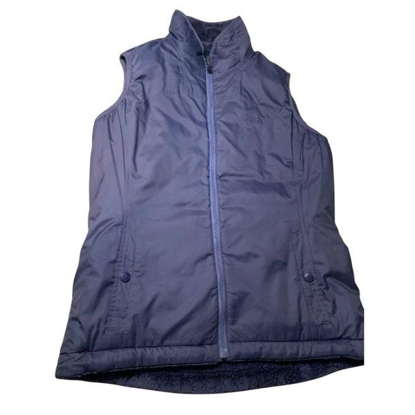 The North Face Purple Mossbud PRIMALOFT Reversible Insulated Jacket Vest sz M