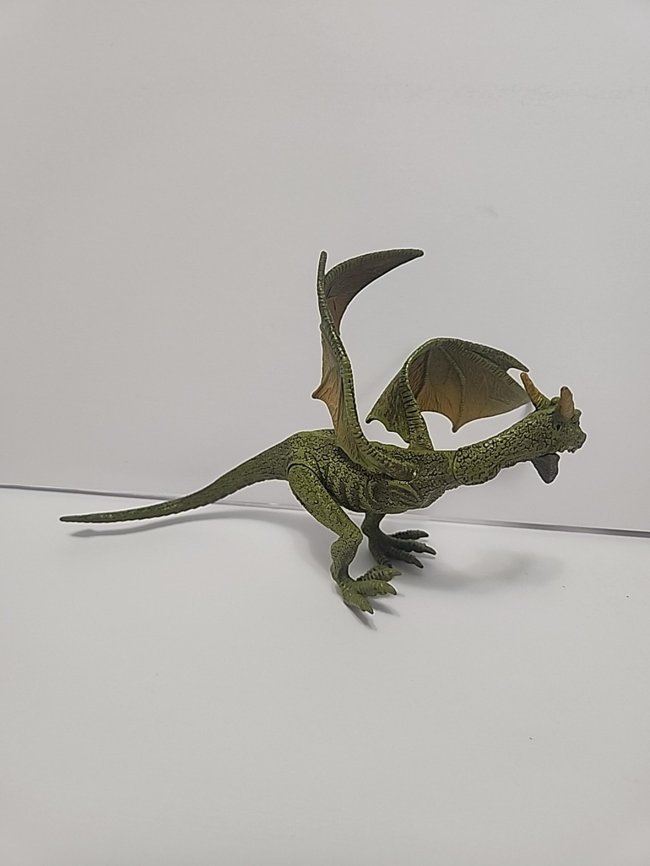 Kid Galaxy Poseable Dragon Action Figure Adventure Fantasy Toy Green