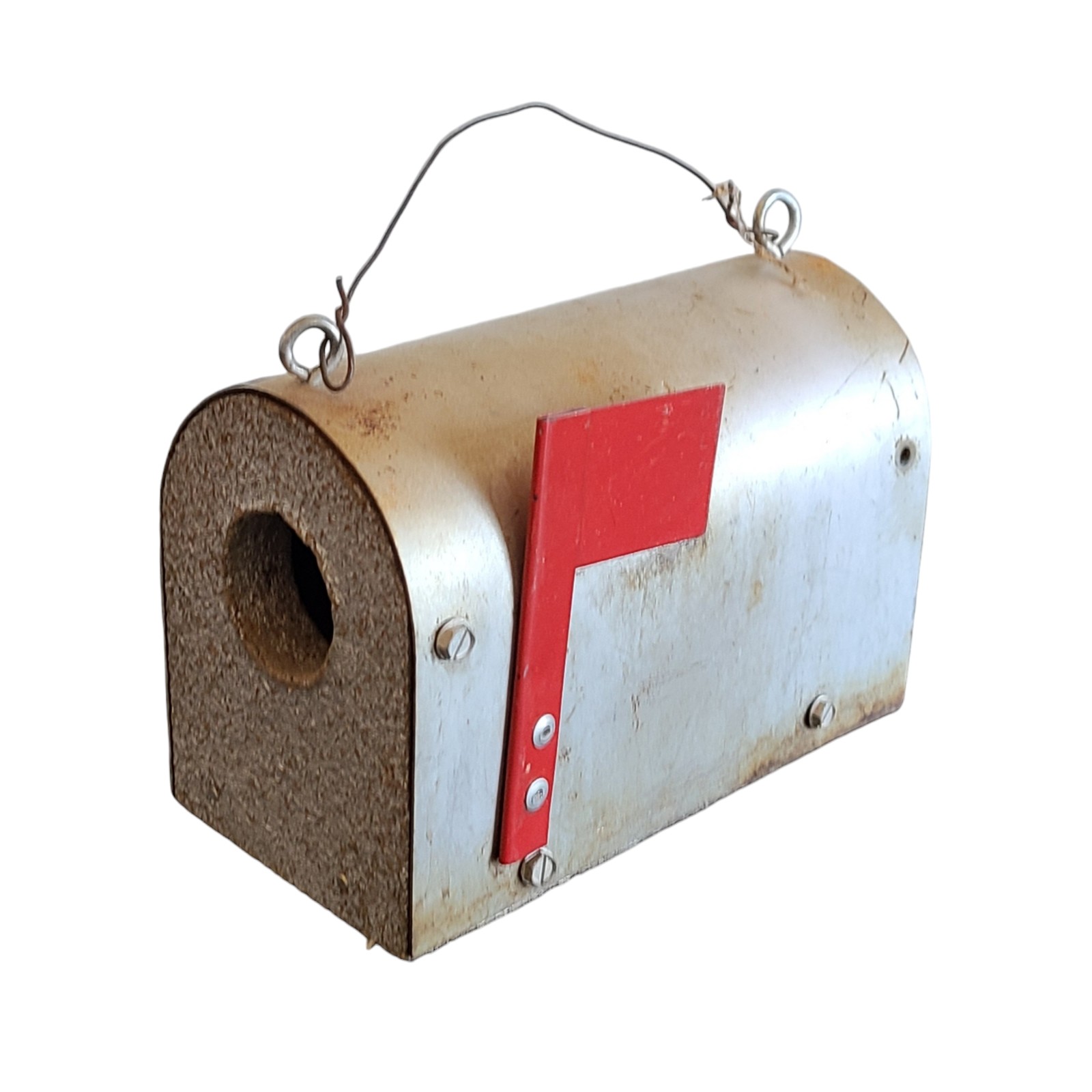 Handmade mailbox birdhouse