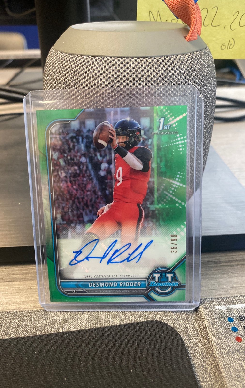 Desmond Ridder autograph rookie card 35/99