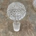 Vintage Cut to Clear Etched Glass Bohemian Crystal 11.5 Decanter