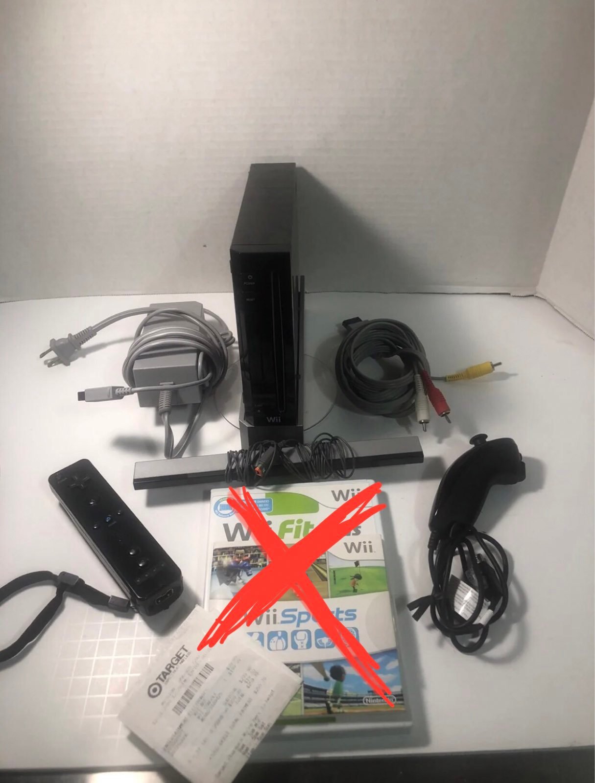 Nintendo Wii in Black- NO GAMES!