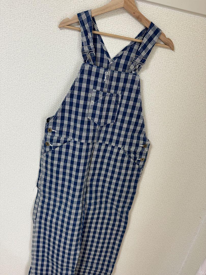 UNION SUPPLY Check Pattern Jumpsuit, 30 inches