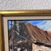 Original oil painting on board, European Cityscape, Unsigned, Framed