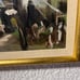 Original oil painting on board, European Cityscape, Unsigned, Framed