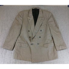 VTG 80s Burberrys Houndstooth Blazer Sport Jacket Coat Union Made Wool Men's 48R