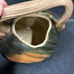 PATRICIA GARRETT Great Impressions Pottery ACORN SQUASH Teapot &Teacup 1990s HTF