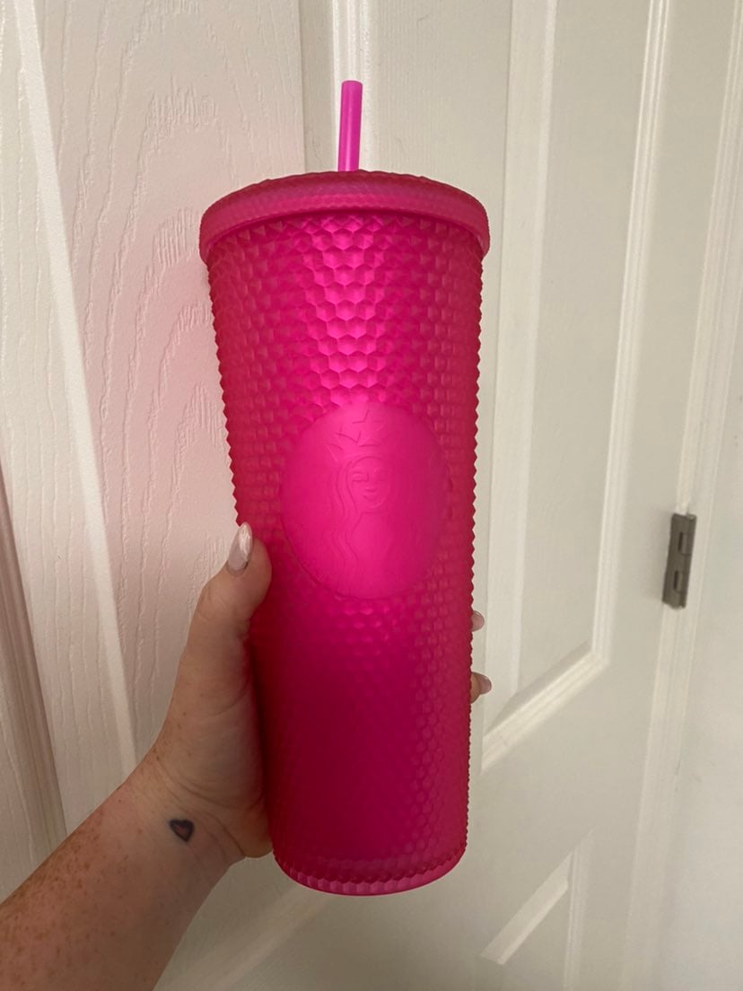 Neon starbucks cup
