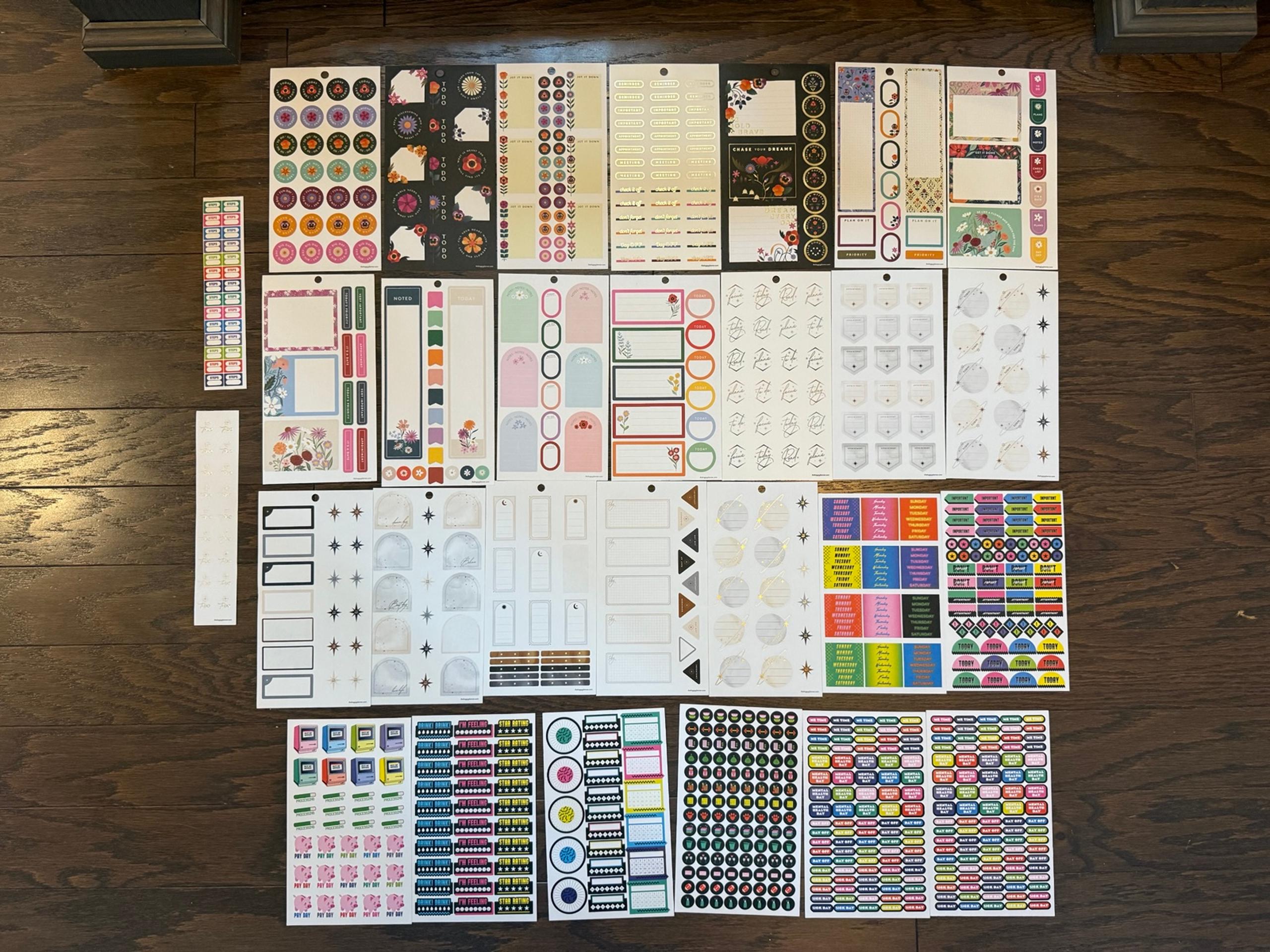 The Happy Planner and Pipsticks PLANNER Stickers