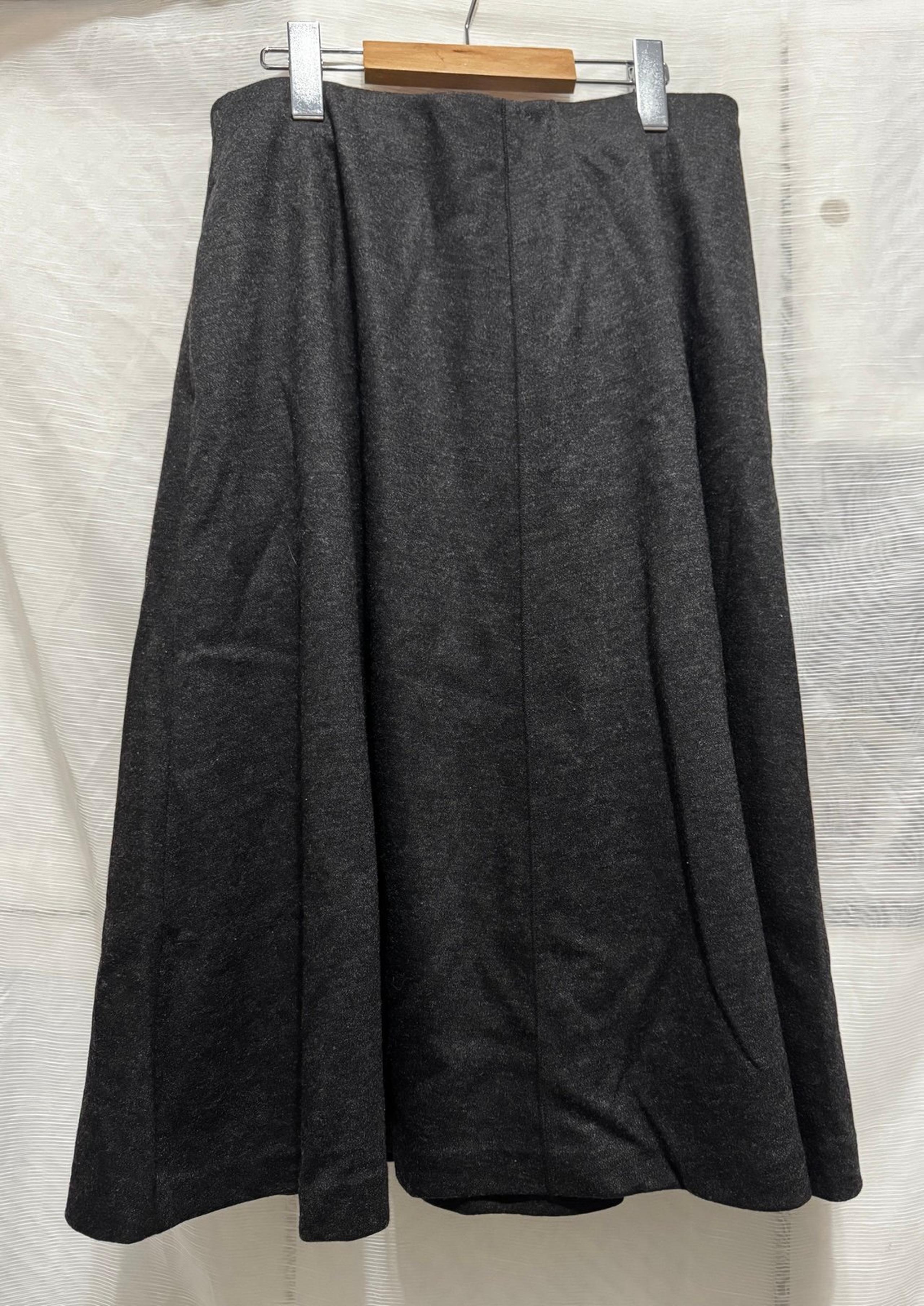 UNIQLO WOMEN WOOL BLEND HIGH WAISTED
FLARED SUIT SKIRT