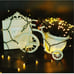 Solar USB Outdoor String Christmas Lights72Ft 200 LED 8 Modes (2 pack)warm white