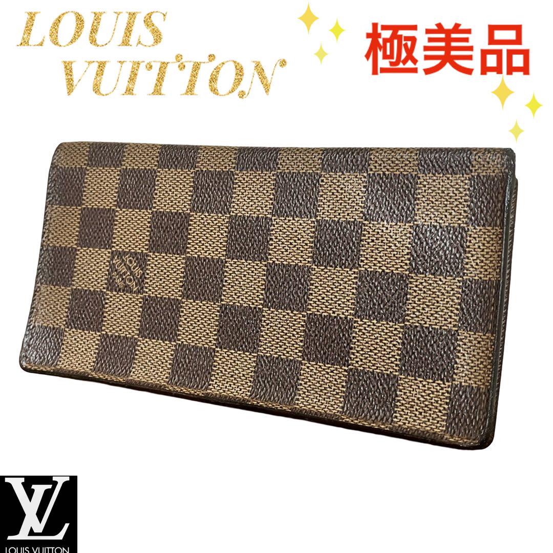 Louis Vuitton Damier Porte-Cartes Credit Long Wallet Bifold Wallet Billfold