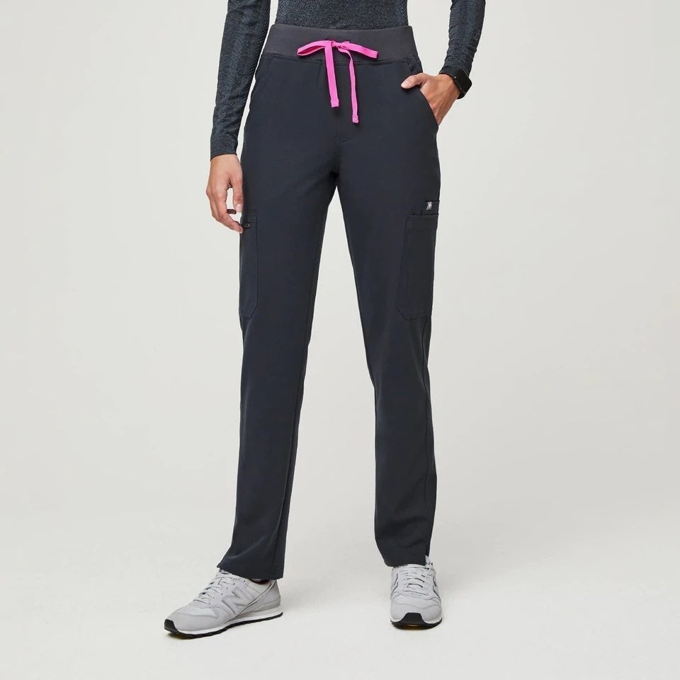 High Waisted Yola™ Skinny Scrub Pants 2.0 (Night Sky)