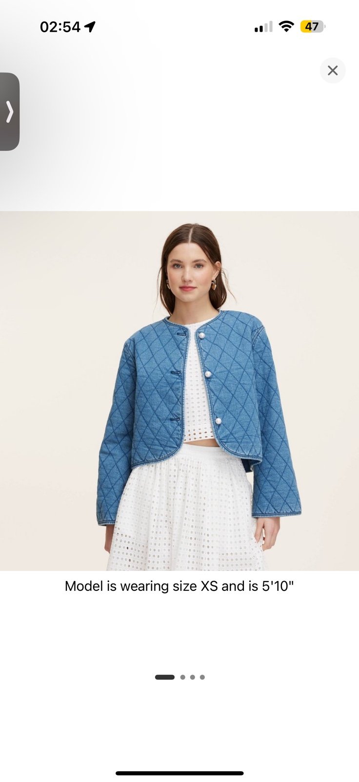 SOLD OUT ONLINE Kate Spade x Target Quilted Denim Jacket - XL