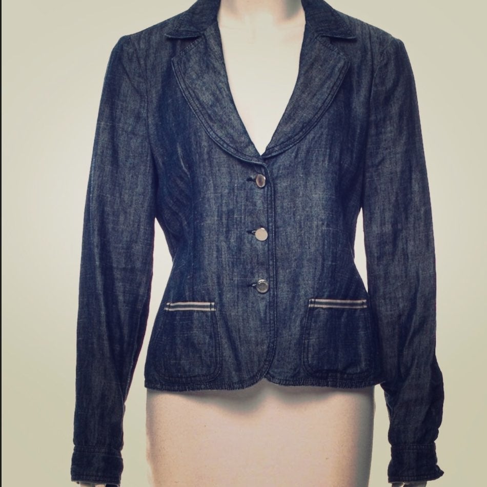 Giorgio Armani Denim Blazer Jacket
