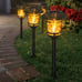 Solar Flame Torch Lights Outdoor, Flickering Flame Garden Light 6 Pack