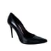 Stuart Weitzman Black Leather Heist Pointed Toe 100 Pump Slim 4 Heel Size 10