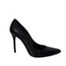Stuart Weitzman Black Leather Heist Pointed Toe 100 Pump Slim 4 Heel Size 10
