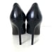 Stuart Weitzman Black Leather Heist Pointed Toe 100 Pump Slim 4 Heel Size 10