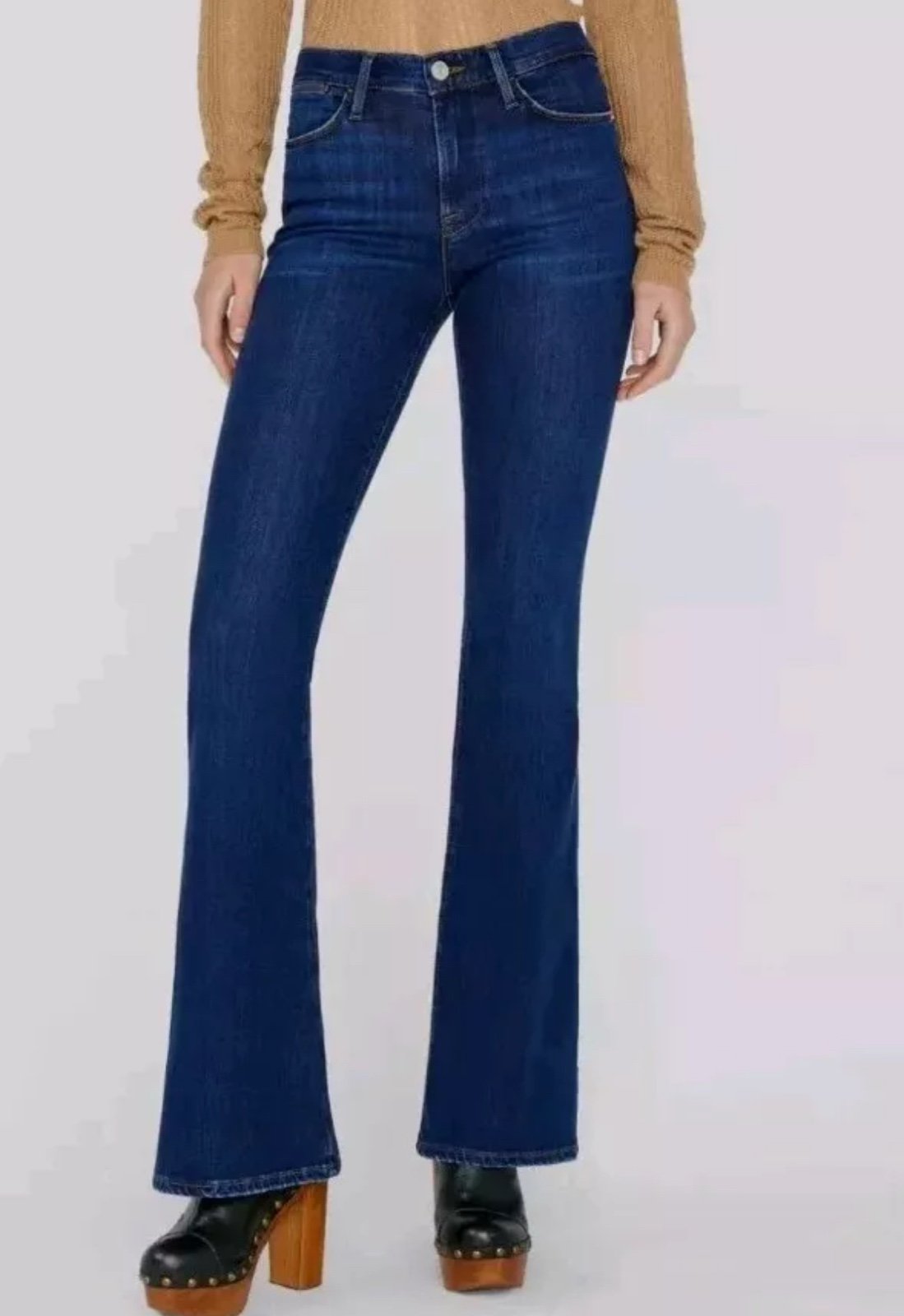 Frame Denim Le High Flare High Rise Jeans Dark Wash 5 Pocket Women’s Pants Sz 32