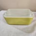 VTG Set Of 4 Pyrex Ovenware (3) 501-B 1-1/2 C & (1) 502 1-1/2 Pt. W/Lids Dishes