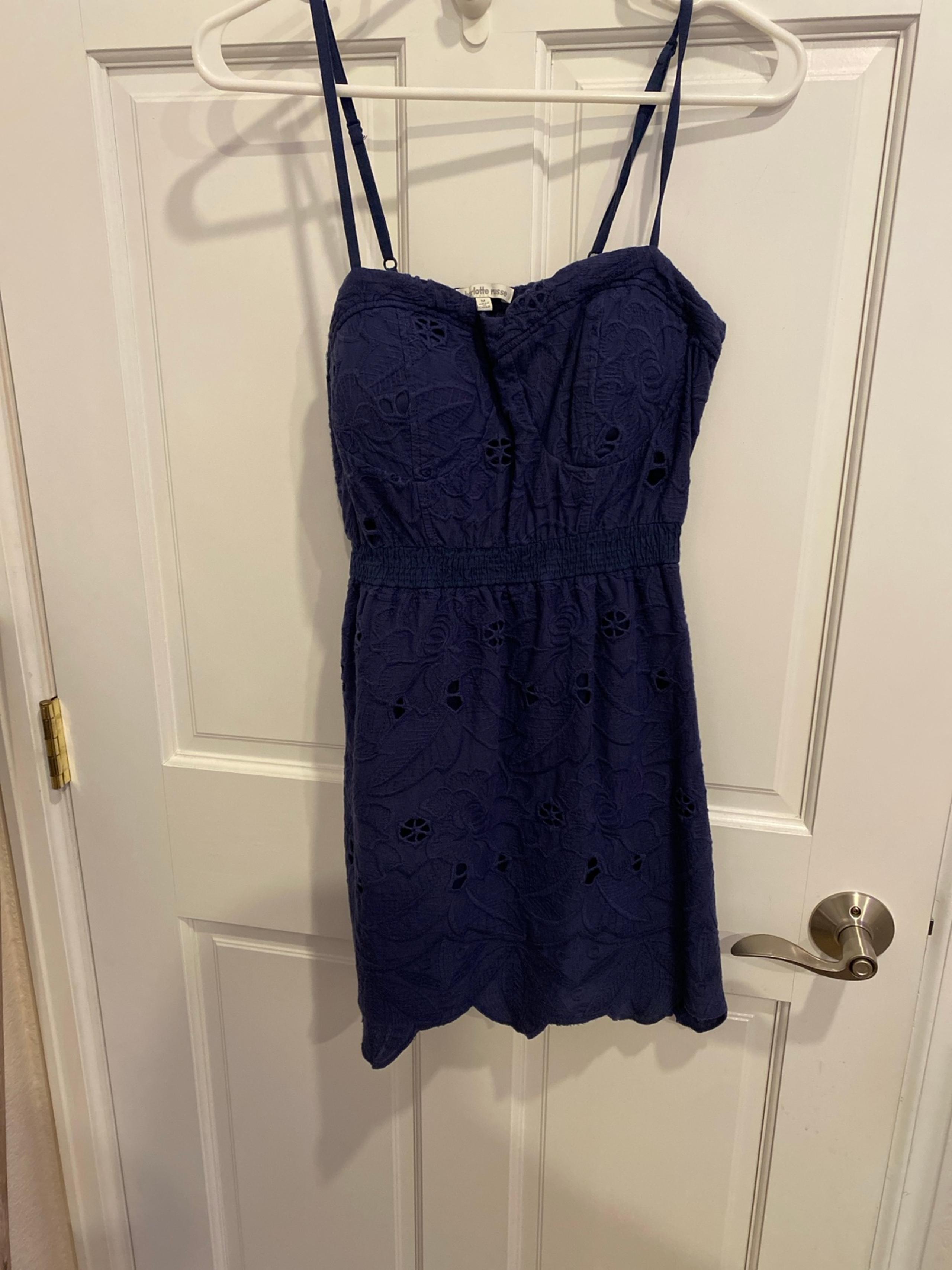 Juniors Charlotte Russe dress M navy