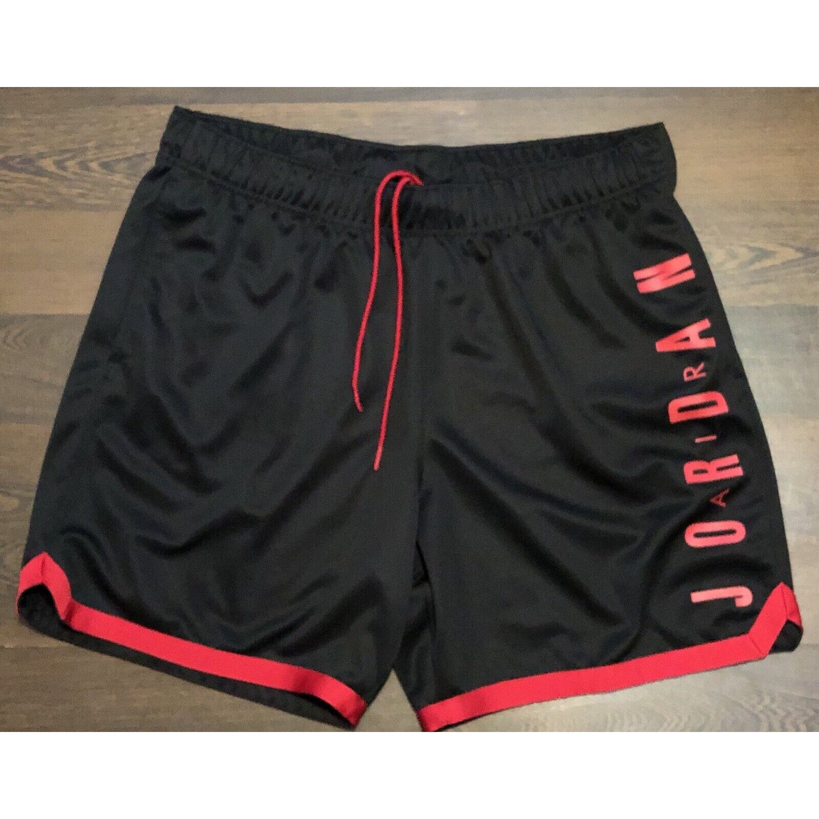 Air Jordan Men’s Basketball Graphic Shorts Black Red Size XL DQ5916-010