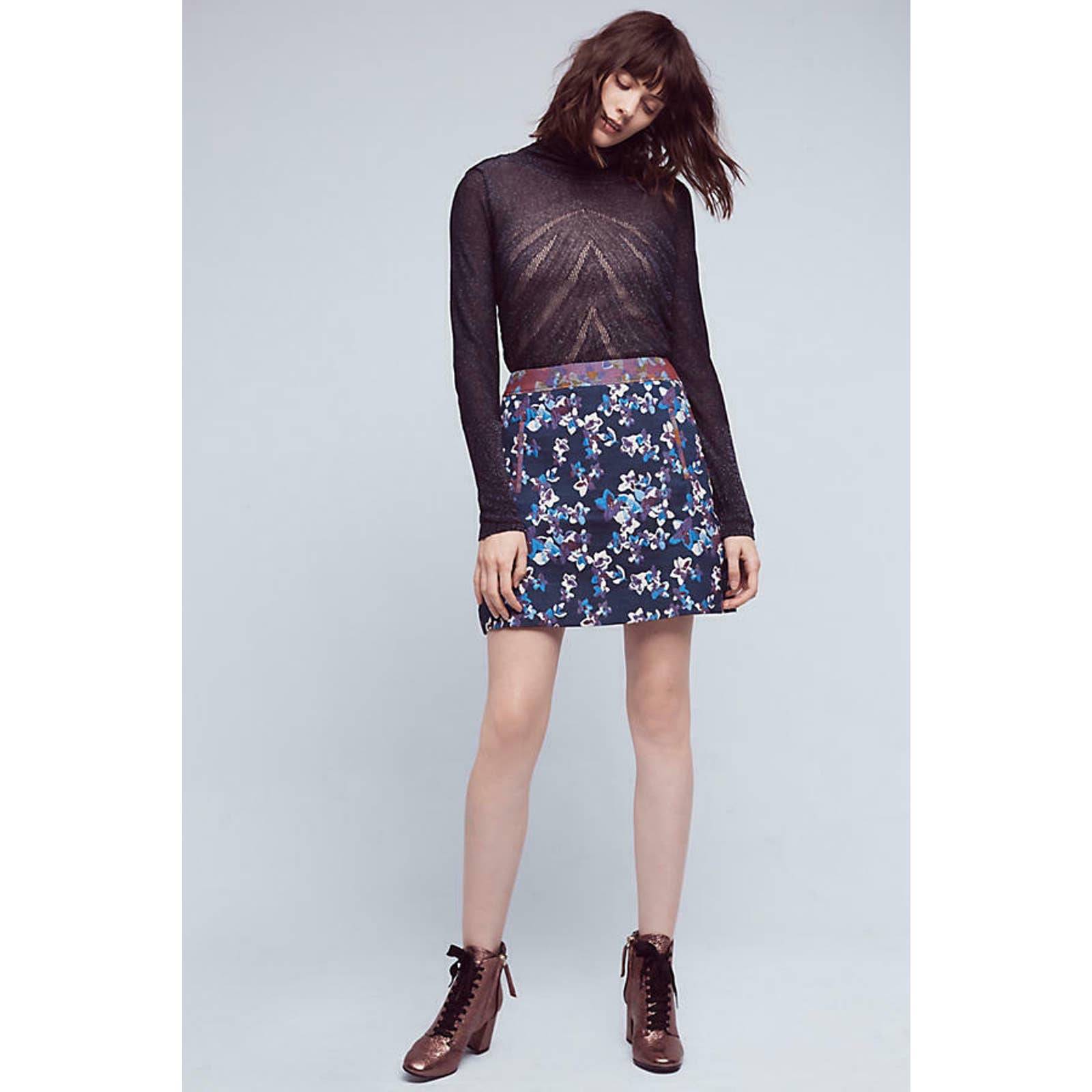 Anthropologie Maeve Cardana Mini Skirt 4
