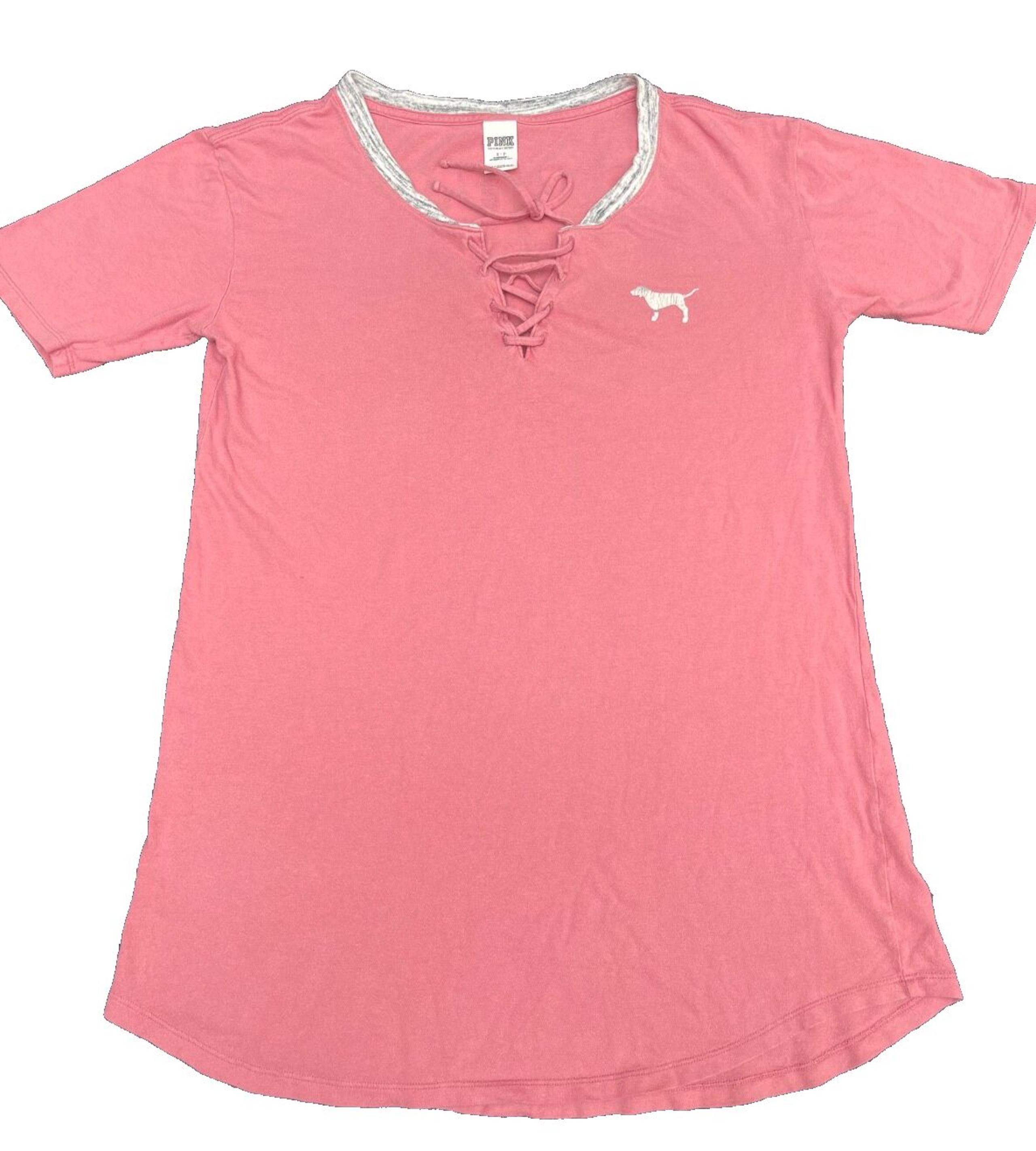women's pink relax fit 100% cotton short sleeve casual shirt