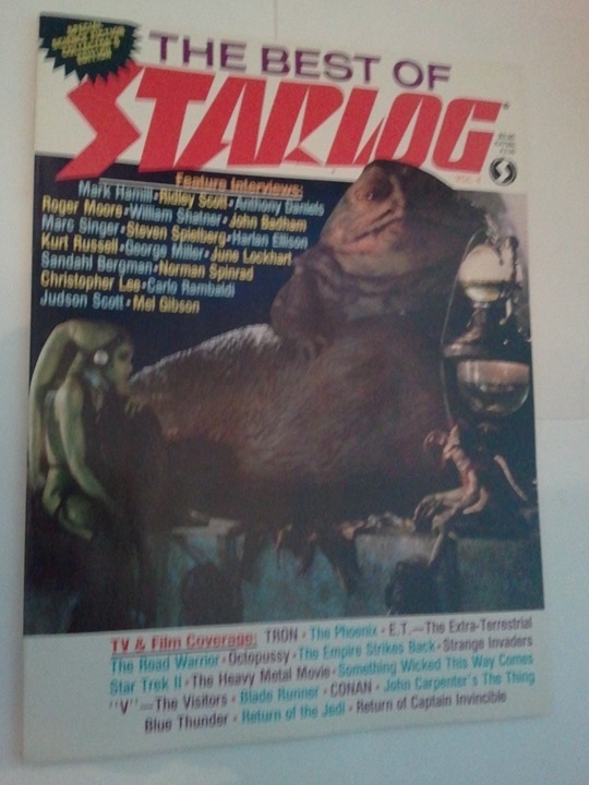 Best of Starlog 4 NM Star Wars Jabba Salacious Crumb Cvr TRON Blade Runner Pinup