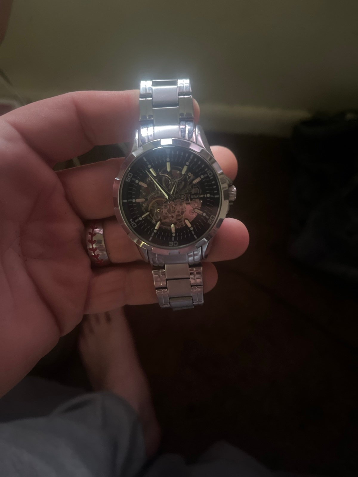 Men’s skeleton watch
