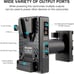 Adjustable Fully Decoded V-Mount Battery to BP-U Series Battery Conversion Adapt