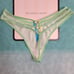 VTG VS Sexy Little Things Second Skin Satin Strappy Thong Size Sm