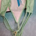 VTG VS Sexy Little Things Second Skin Satin Strappy Thong Size Sm