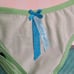 VTG VS Sexy Little Things Second Skin Satin Strappy Thong Size Sm