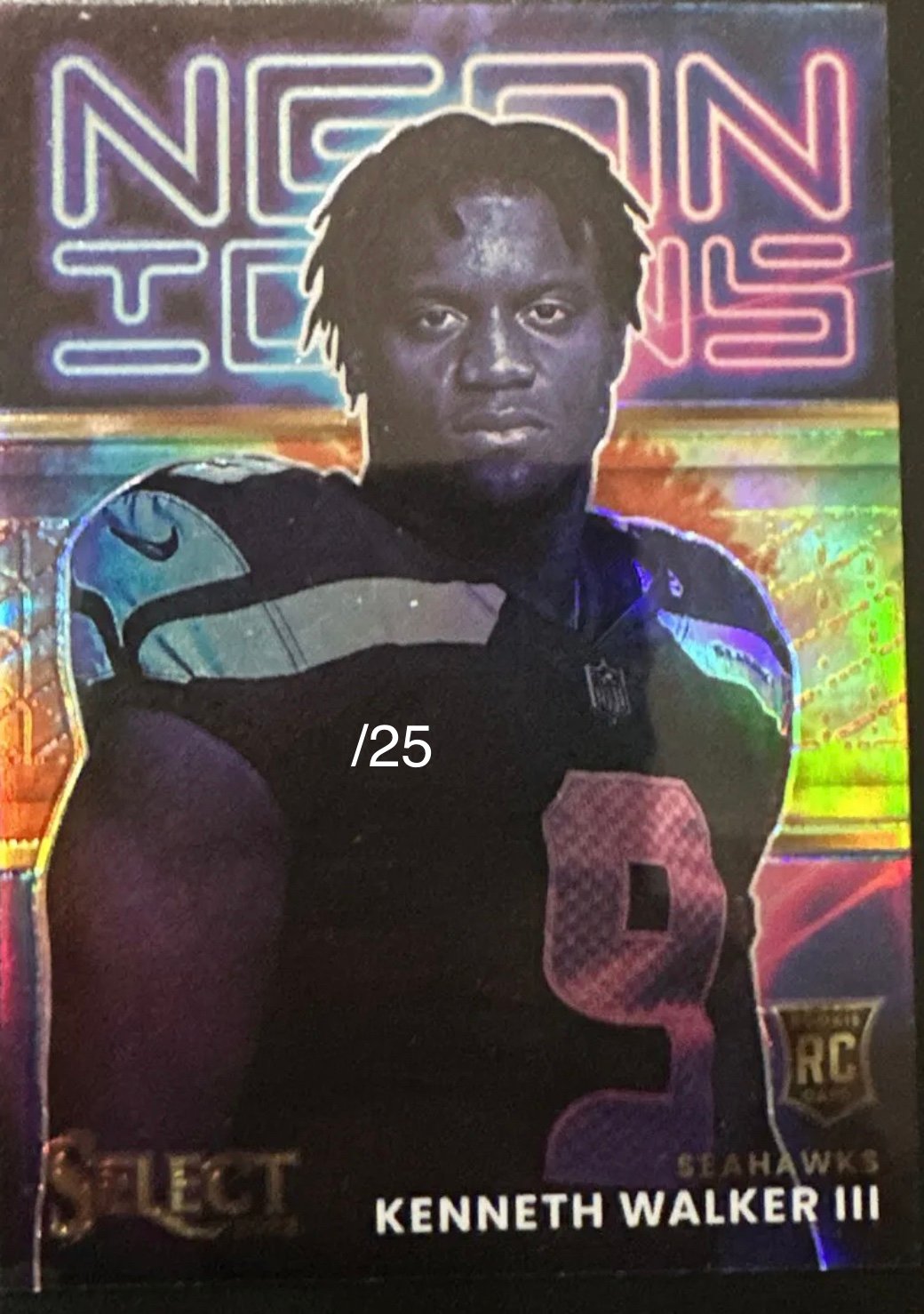 Select Kenneth Walker, neon ICON tie-dye /25