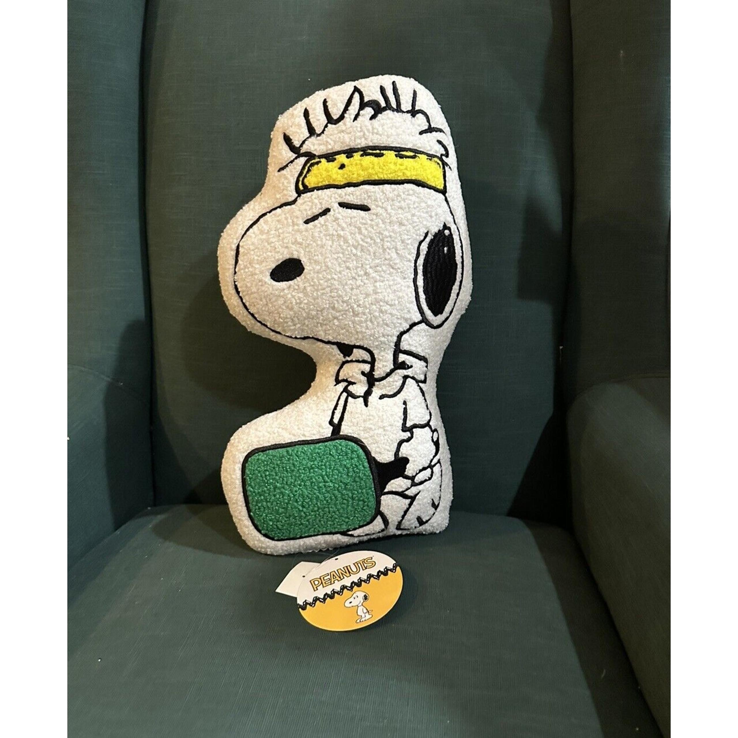 Peanuts Snoopy Pickelball Player Decorative Throw Pillow Plush 13”x17” NEW