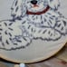 Vintage Needlecraft Poodle Dog 14 Wall Hanging on Muslin Handmade